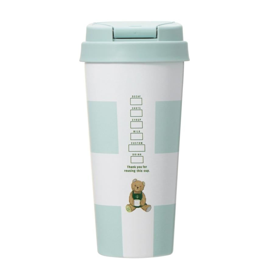 Japan Starbucks × Gelato Pique Co-branded Striped Insulated Bottle, 473ml