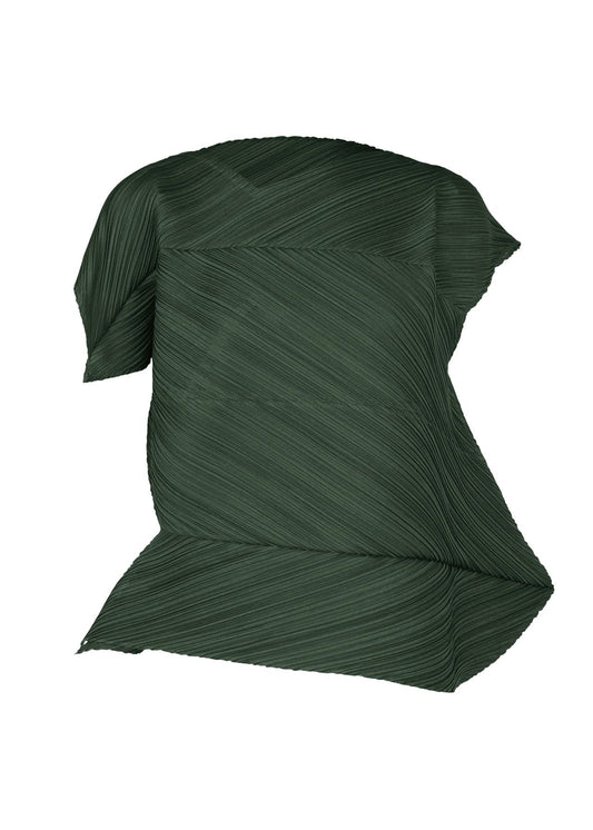 ISSEY MIYAKE  Women's Tops Dark Green PP33- JK481-69