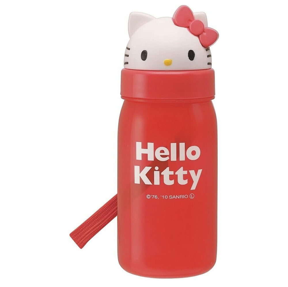 Japan Skater Heat-resistant Resin Hello Kitty Straw Water Bottle，Children's Cup 350ml