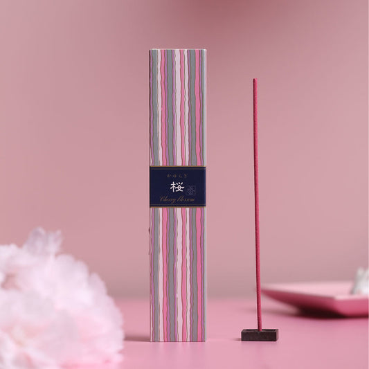 Japan Nippon Kodo Incense Cherry Blossom 40 Sticks With Incense Holder