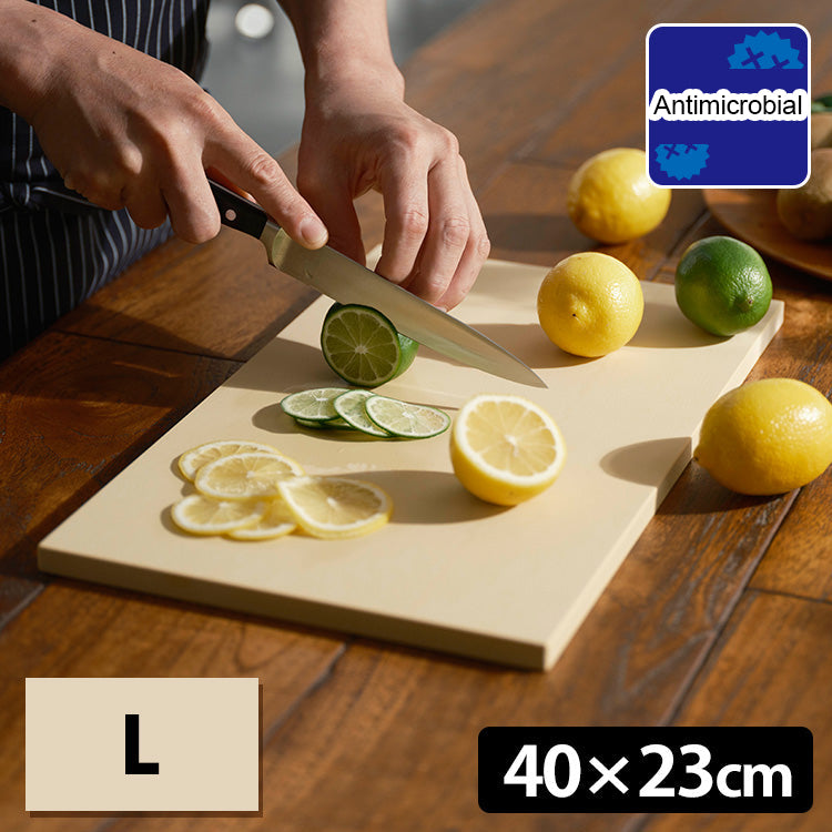 Parker Asahi,Antibacterial chopping board L, anti-mold and non-slip, fruit and vegetable chopping board, fruit plate,Approx. 400mmX230mmX13mm