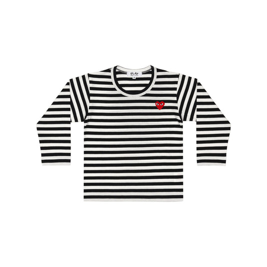 【PLAY Kids】PLAY COMME des GARÇONS KIDS STRIPED T-SHIRT (BLACK)Black Stripe