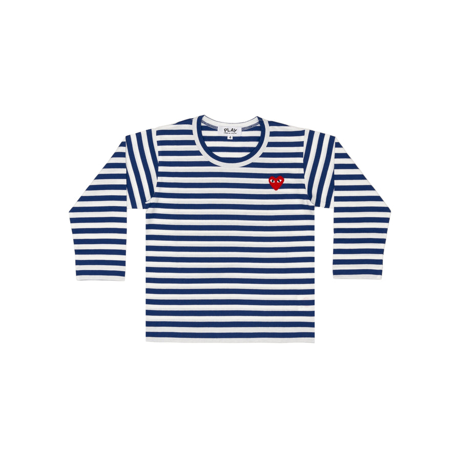 【PLAY KIDS】PLAY COMME des GARÇONS KIDS STRIPED T-SHIRT (BLUE)