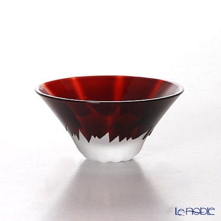Tajima Glass Mt. Fuji Celebration Cup – Edo Glass, Wooden Gift Box (2 Colors Available)
