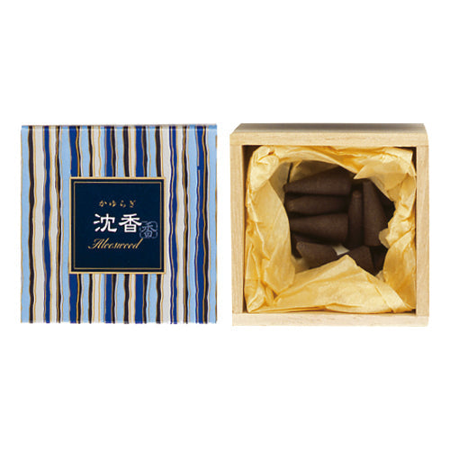 Nippon Kodo Agarwood Incense Cones (Incense Stand Included) – Pack of 12