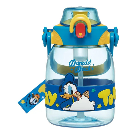 Skater Donald Duck Portable 1.2L Large-Capacity Straw Tumbler with Carry Strap