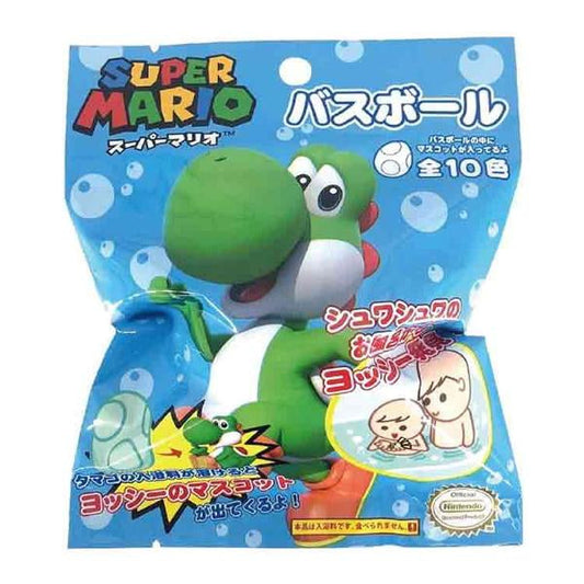 Japan Toys Bath Ball， Soaking Ball, Dissolved with Toys Floating Out【Sunart*Super Mario Yoshi】Apple Scent