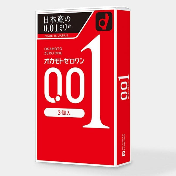 Okamoto 001 Zero One Ultra Thin Condoms 3pcs