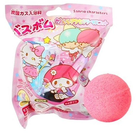 Japan Sanrio Toys Bath Ball， Soaking Ball, Dissolved with Toys Floating Out【Sanrio Cartoon Jewelry】Flower Scent