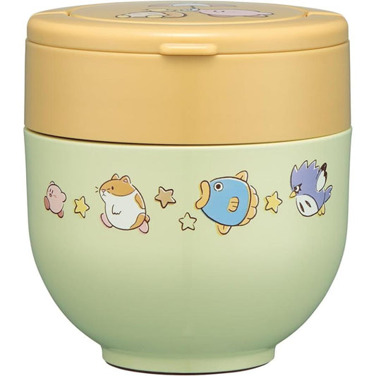 Skater Kirby Stainless Steel Insulated Food Jar 540ml – Double Layer with Foldable Handle