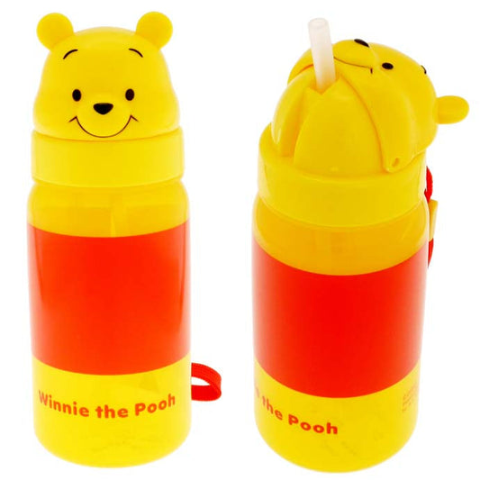 Japan Skater Heat-resistant Resin Winnie the Pooh Straw Water Bottle Children's Cup 350ml