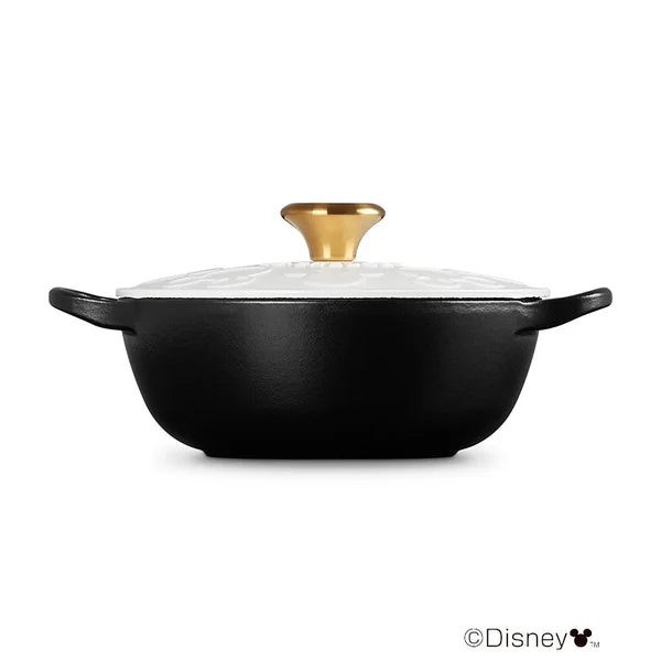 Le Creuset x Disney Mickey's Limited Edition White Cast Iron & Enamel Skillet 【18cm】