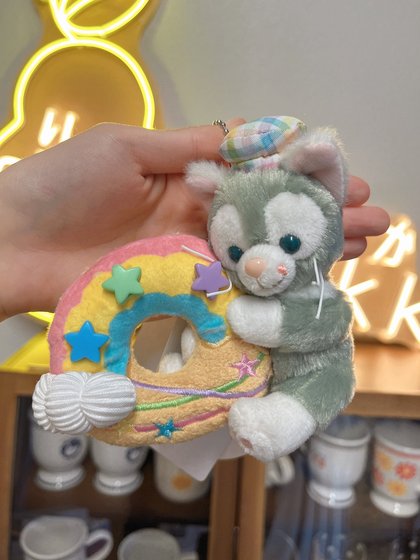 Tokyo Disney Summer Limited Keychain Plush – Tony with Donut Series