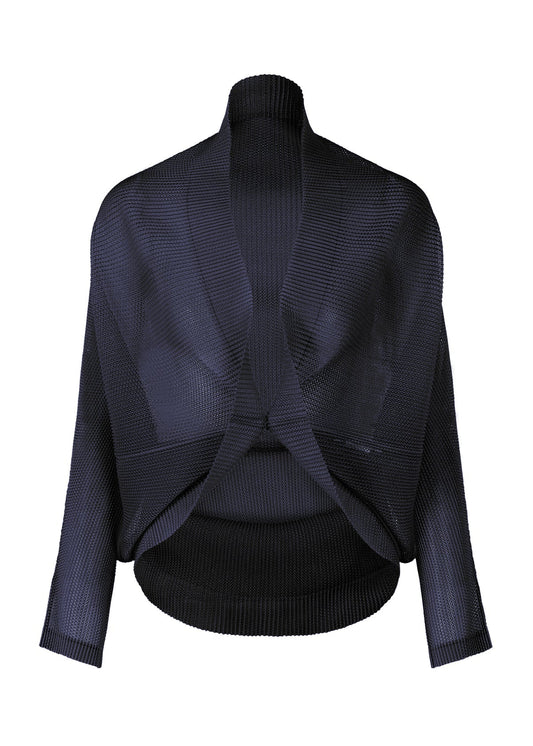 ISSEY MIYAKE Pleats Please TATAMI Bolero Cardigan PP33-FO363 one size