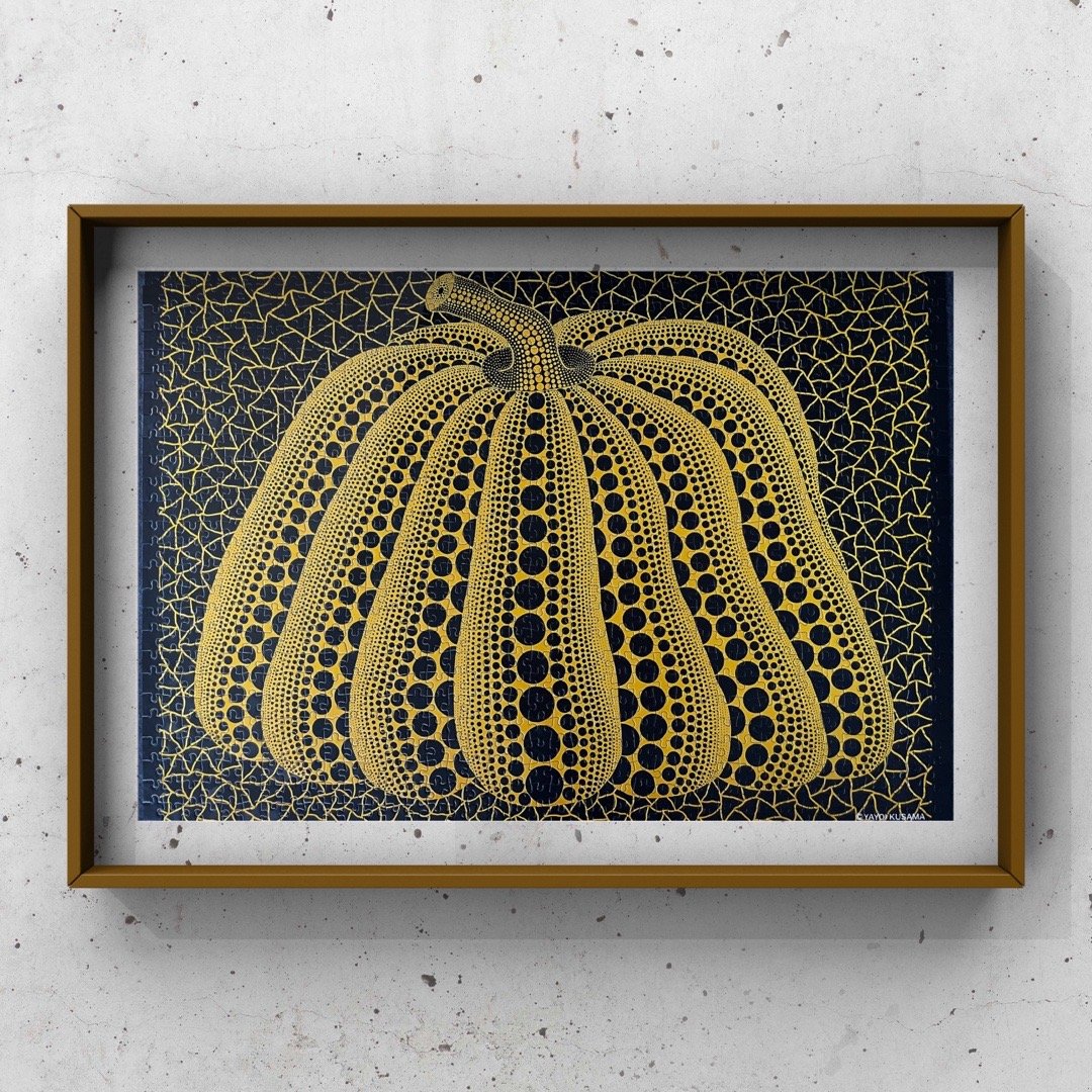 Title: Yayoi Kusama Limited Edition Pumpkin Polka Dot Crack Pattern Puzzle 1000pcs (51cm × 73.5cm)