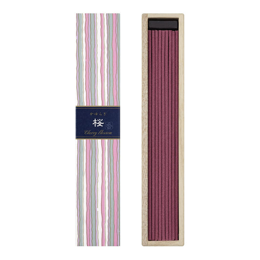 Japan Nippon Kodo Incense Cherry Blossom 40 Sticks With Incense Holder