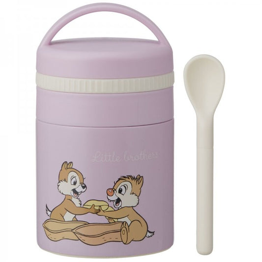 Japan Skater Chipmunks Chip 'n' Dale, Children's Food Jar, Baby Tote Bento Box , Portable Thermos 180ml