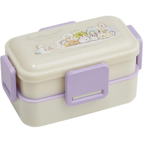 Skater Sumikko Gurashi 600 ml Antibacterial 2-Tier Bento Box – Leak-proof, Microwave & Dishwasher Safe