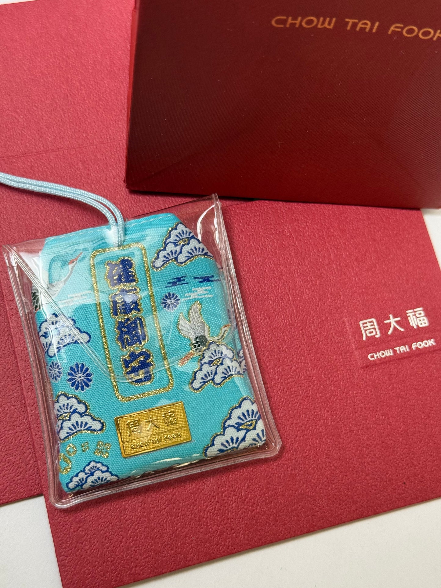Japan Limited Chow Tai Fook 999 Pure Gold Health Omamori Charm 0.27g