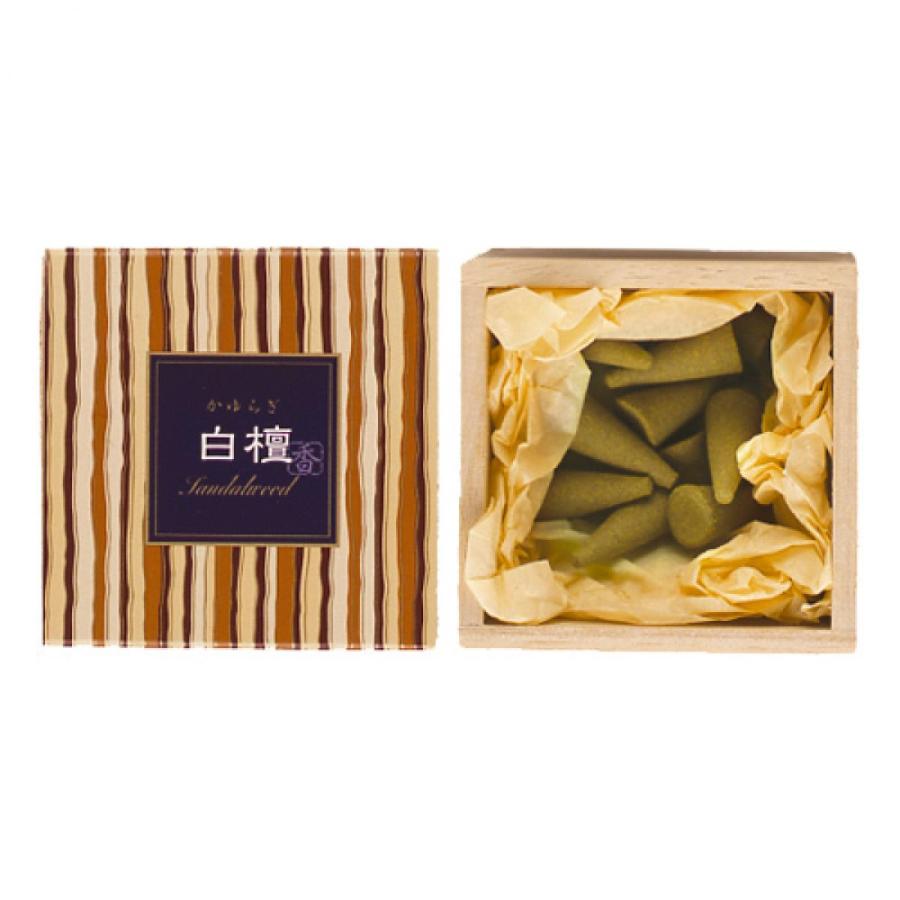 Nippon Kodo Sandalwood Incense Cones (Includes Incense Stand, 12 Pieces)