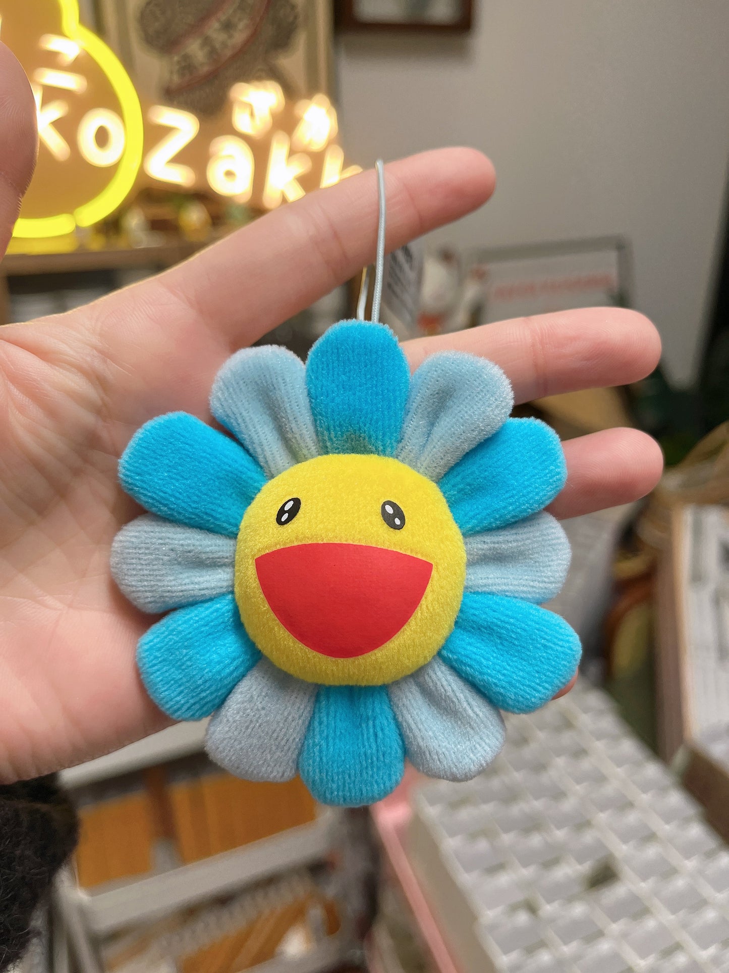 Takashi Murakami Yellow Face Red Lips Pin & Hanging Charm