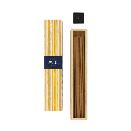 Japan Nippon Kodo Ginger Incense 40 Sticks With Incense Hoder