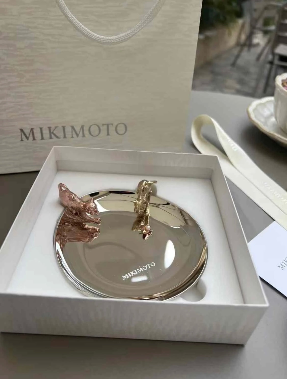 Mikimoto Limited Edition Cats Tray