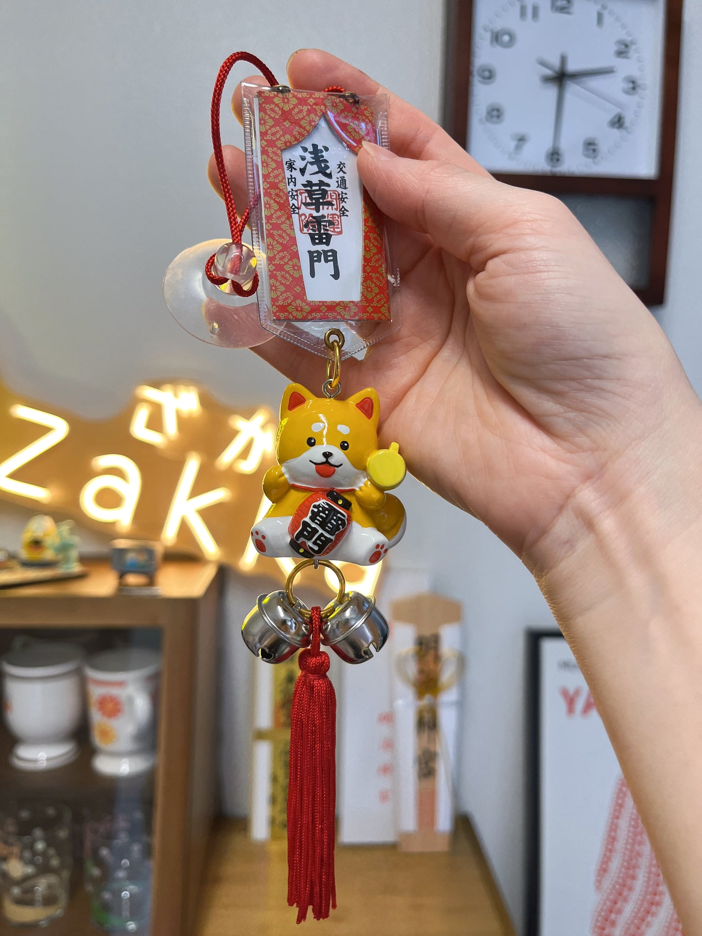 Asakusa Jinja Japanese Omamori for Safety. Protective Car Hanging Ornament – Shiba Inu Style