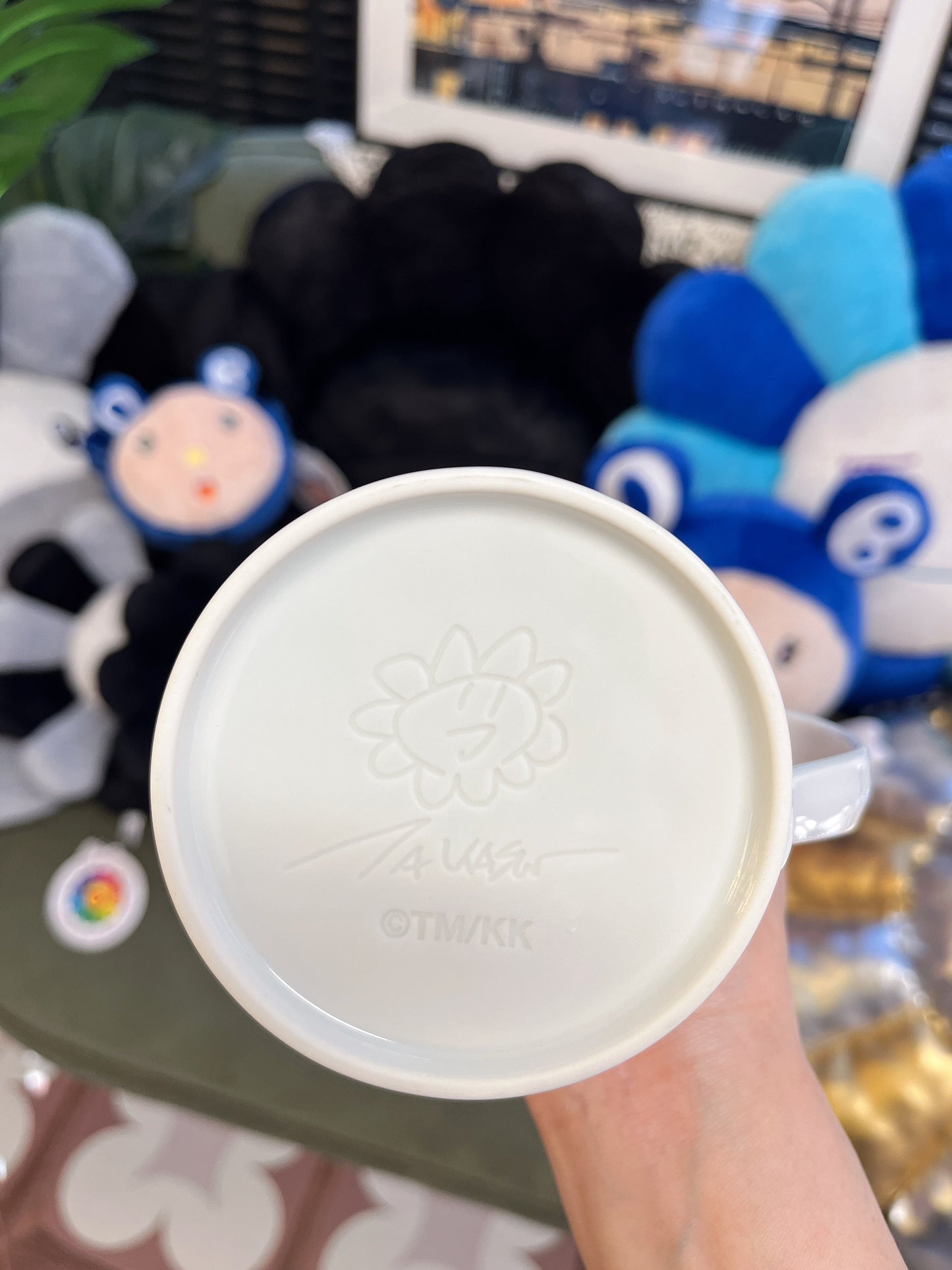 Takashi Murakami Arita Ware White Flower Ceramic Mug