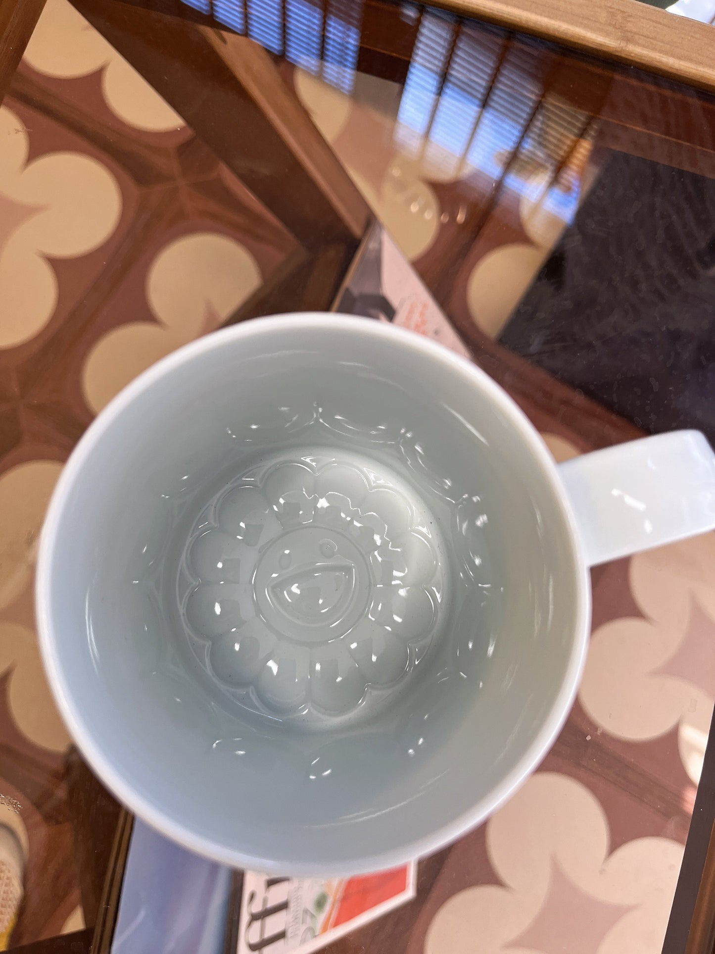 Takashi Murakami Arita Ware White Flower Ceramic Mug