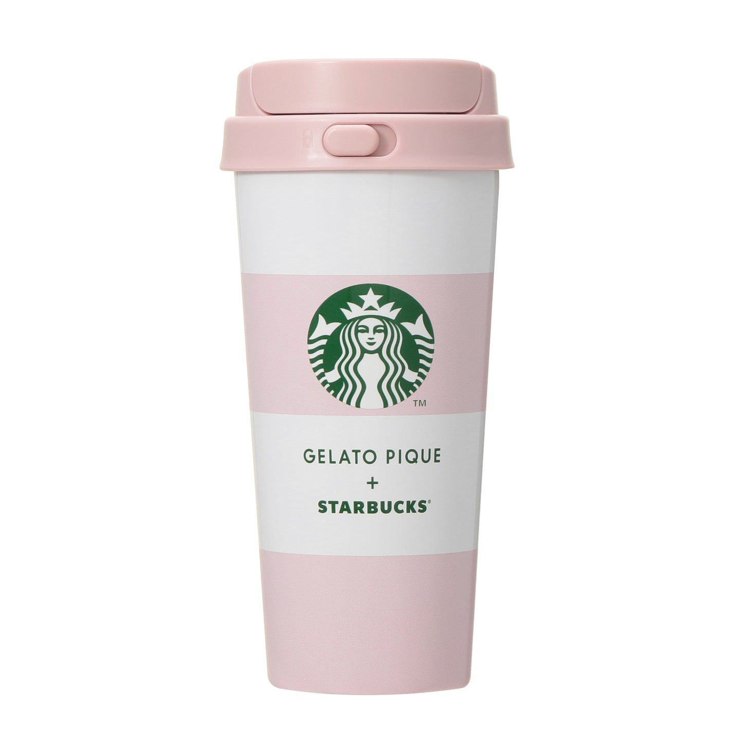 Japan Starbucks × Gelato Pique Co-branded Striped Insulated Bottle, 473ml
