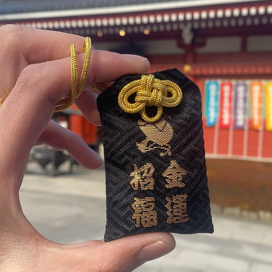 Asakusa Temple Japanese Omamori，Daikoku Tenshou in Sensoji Temple，lit. inviting wealth Omamori