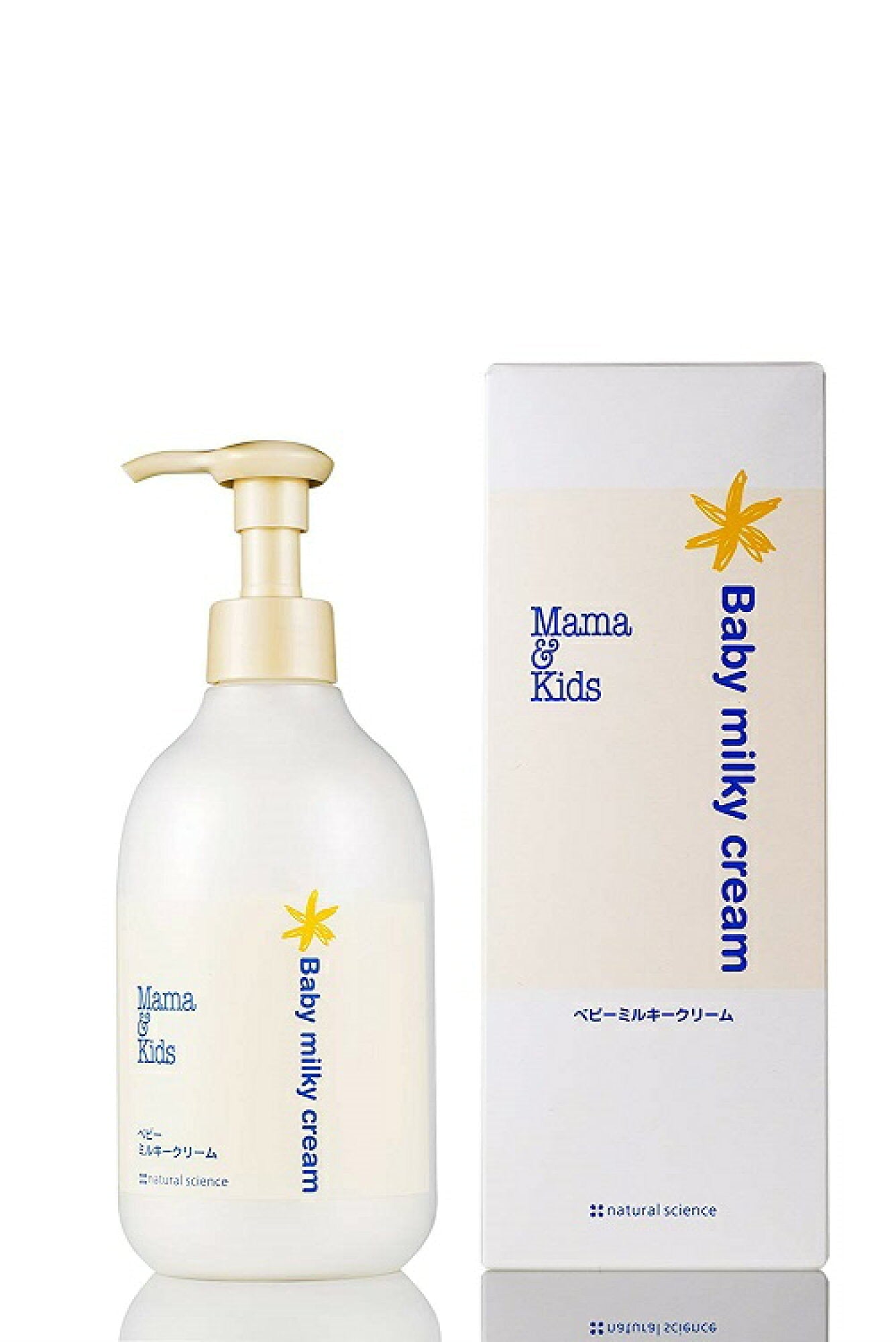 Japan MAMA&KIDS Milky Cream Baby Cream Moisturizing Hydration Baby Anti-Drying Additive-free Body Cream 75g/310g