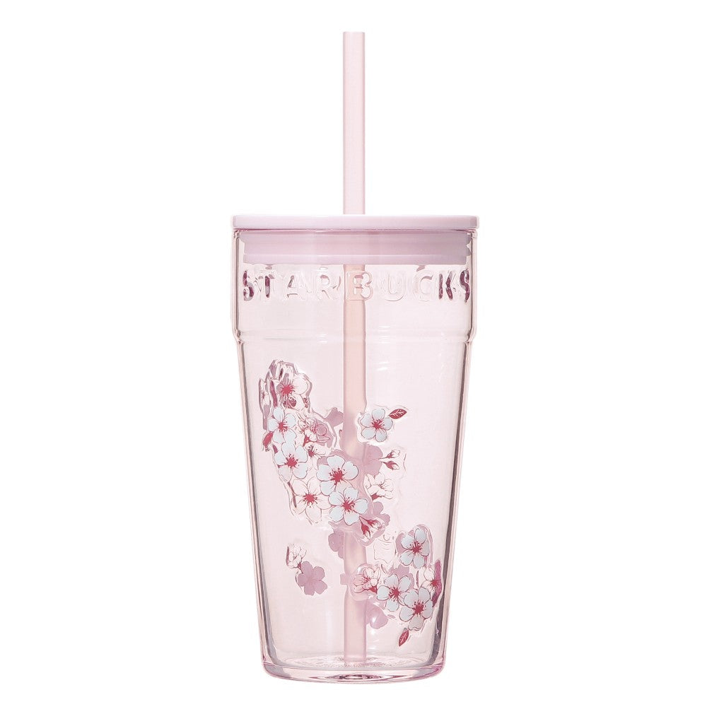 Starbucks Japan 2026 Sakura Limited Edition (First Wave): Sakura Straw Glass Tumbler (473ml)