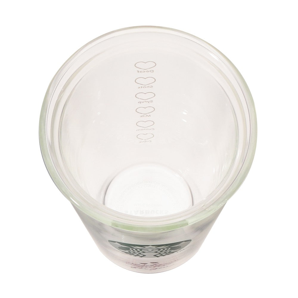 Starbucks Japan 2026 Valentine's Day Limited Edition Double-Walled Heat-Resistant Clear Glass Mug (355ml)