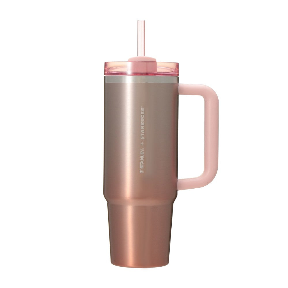 Starbucks Japan 2026 Valentine's Day Limited Edition Stanley Gradient Pink Stainless Steel Tumbler (887ml)