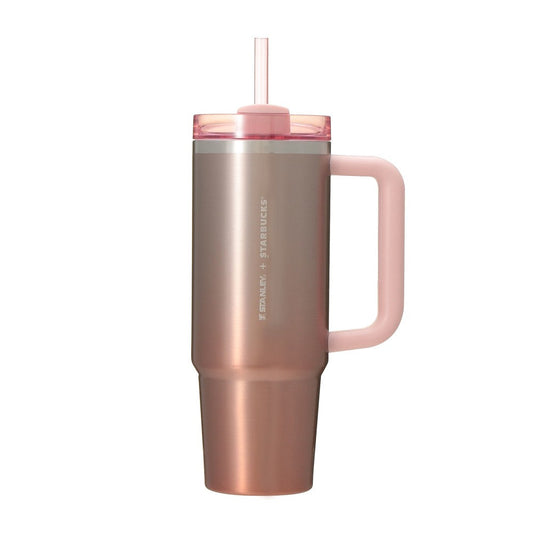 Starbucks Japan 2026 Valentine's Day Limited Edition Stanley Gradient Pink Stainless Steel Tumbler (887ml)