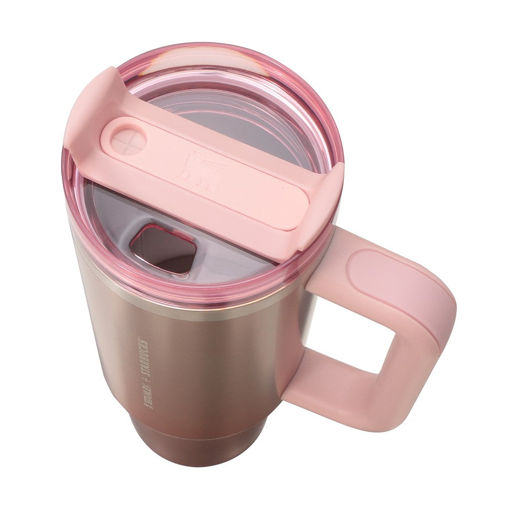 Starbucks Japan 2026 Valentine's Day Limited Edition Stanley Gradient Pink Stainless Steel Tumbler (887ml)