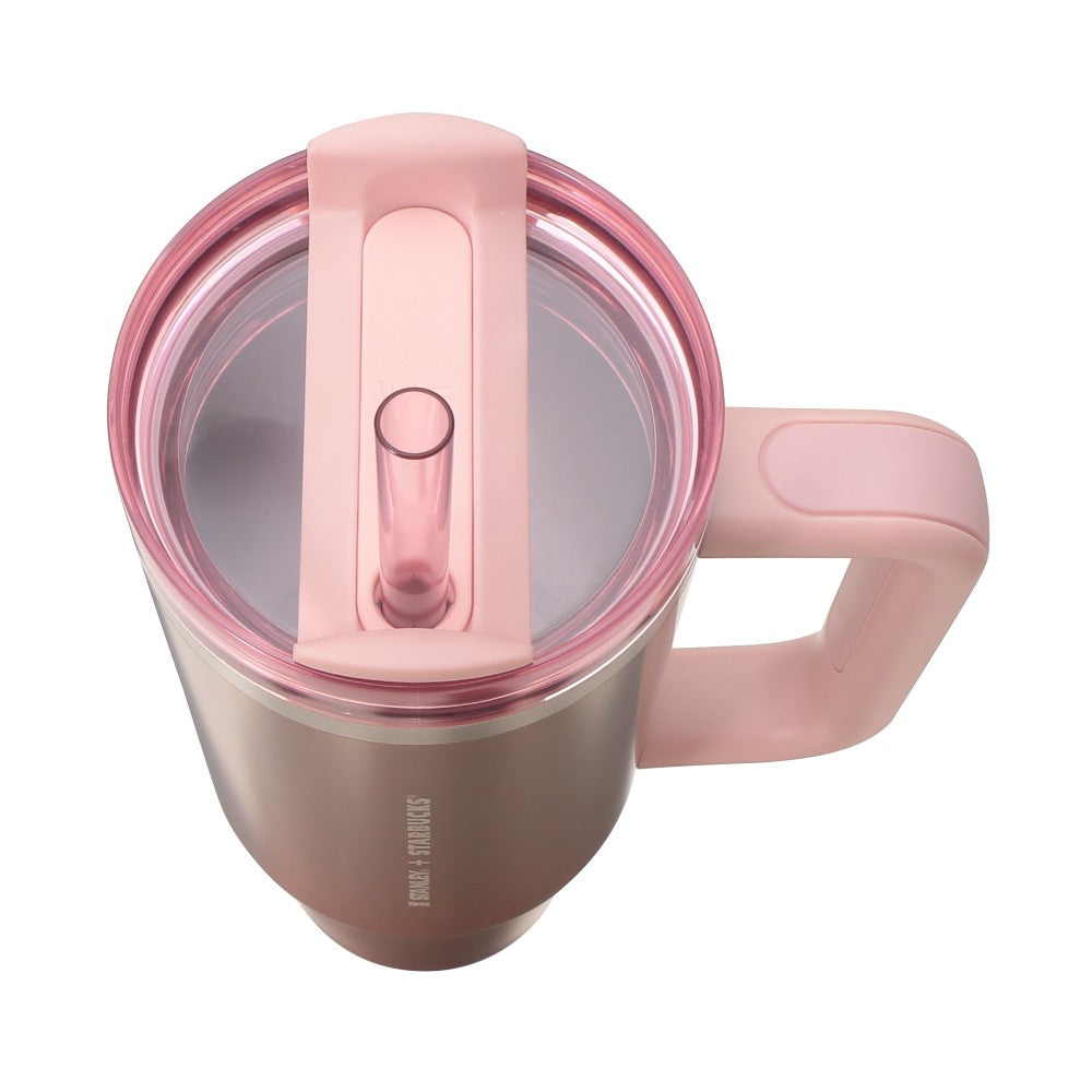 Starbucks Japan 2026 Valentine's Day Limited Edition Stanley Gradient Pink Stainless Steel Tumbler (887ml)