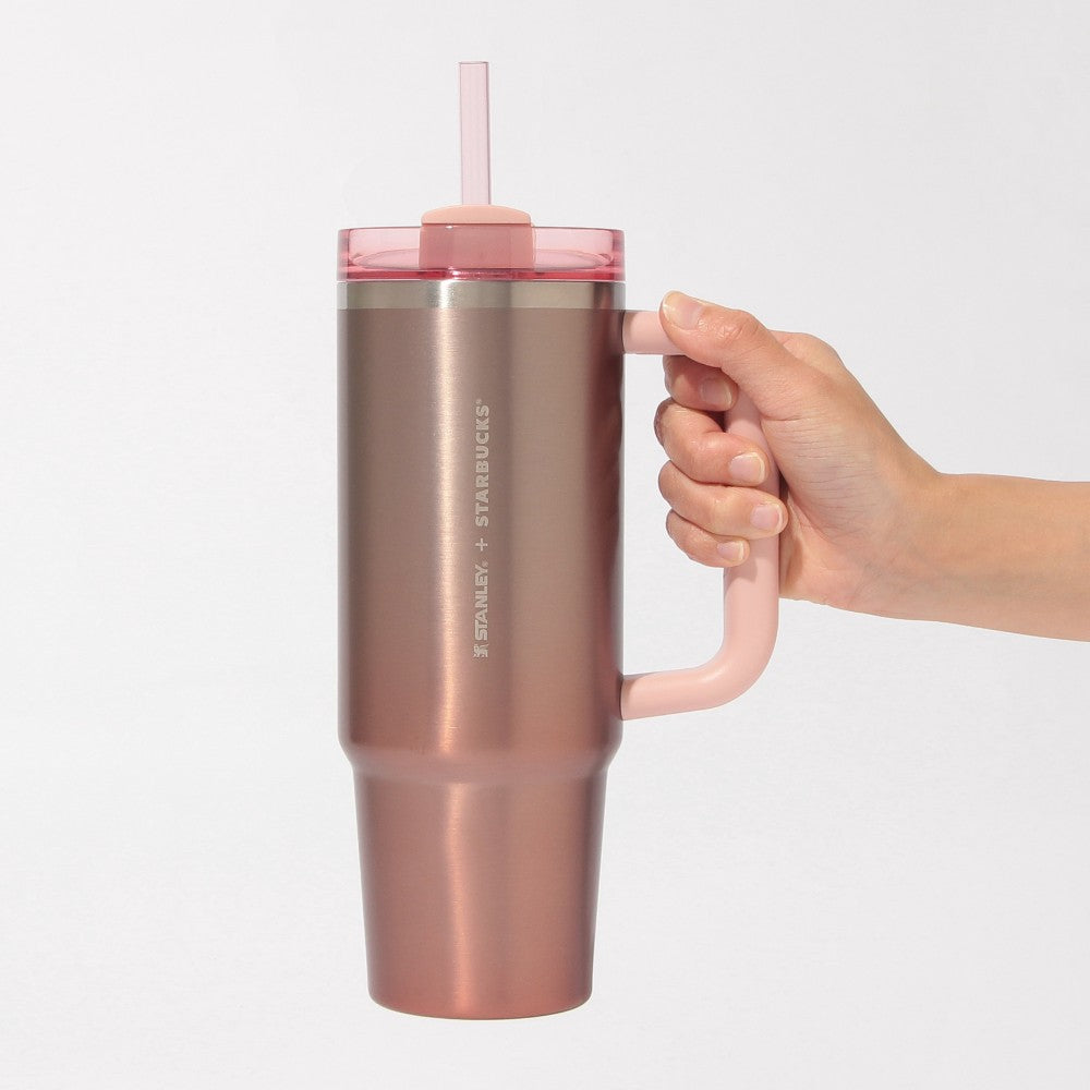 Starbucks Japan 2026 Valentine's Day Limited Edition Stanley Gradient Pink Stainless Steel Tumbler (887ml)