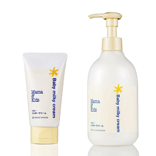 Japan MAMA&KIDS Milky Cream Baby Cream Moisturizing Hydration Baby Anti-Drying Additive-free Body Cream 75g/310g