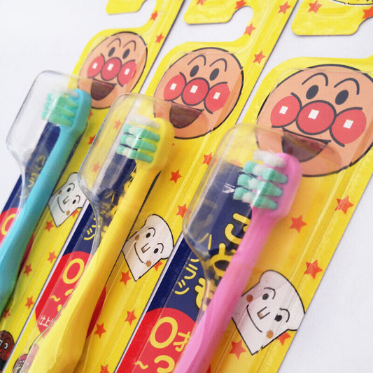 Japan LION Anpanman Children's Toothbrush for 0-3 Years (Single Pack) #Soft, Random Color