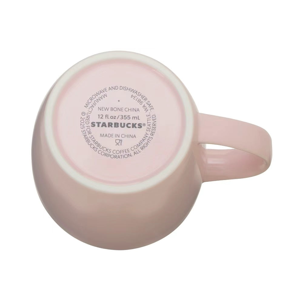 Starbucks Japan 2026 Valentine's Day Limited Edition Pink-Beige Mug (Gift Box Set, 355ml)