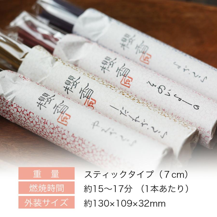 Kousaido Kyoto – Sakura Incense Gift Set (4 Types x 15 Sticks with Holder)