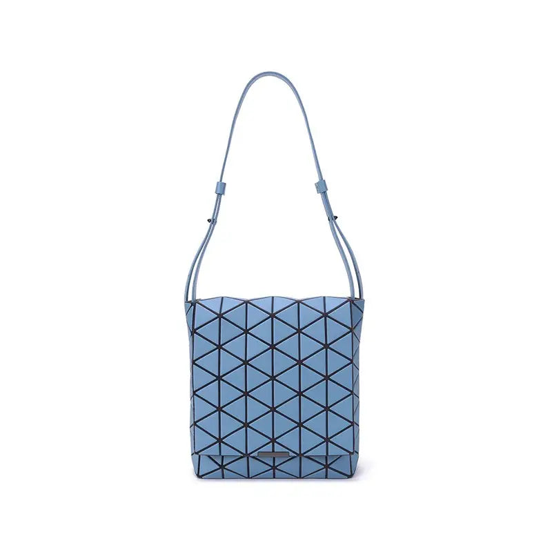 BAO BAO ISSEY MIYAKE Men's and Women's Single Shoulder Crossbody Flap Bag BB18 AG282 70 saxophone blue