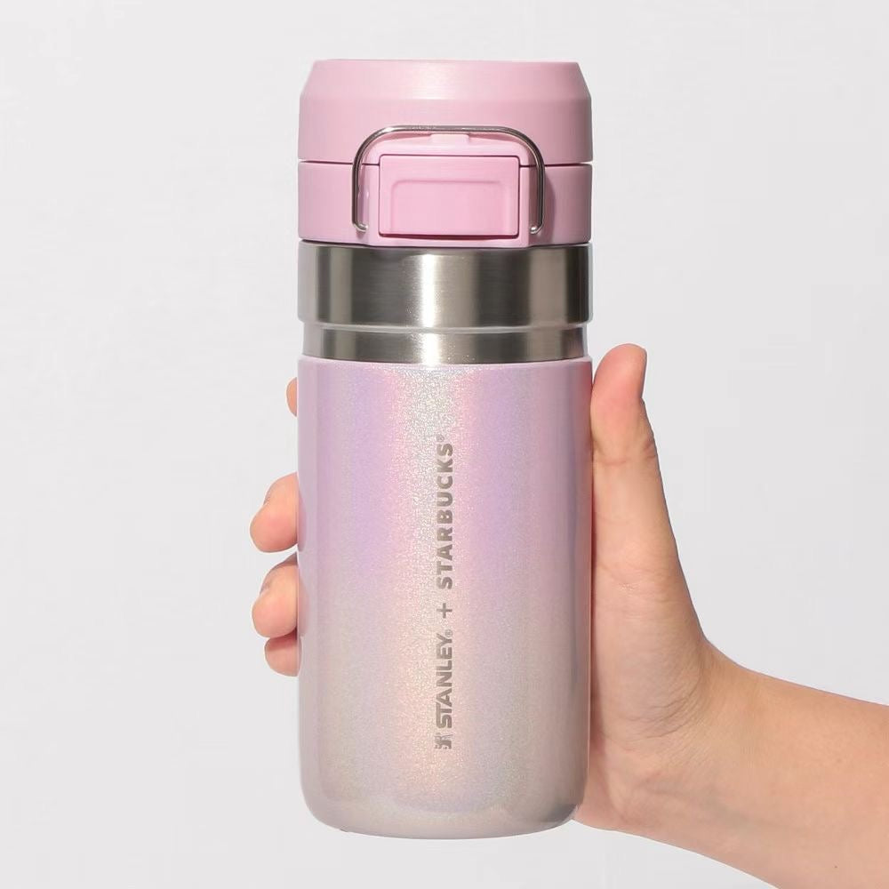 Starbucks Japan 2026 Cherry Blossom Limited Edition First Collection STANLEY Mermaid Thermos Mug, 473ml