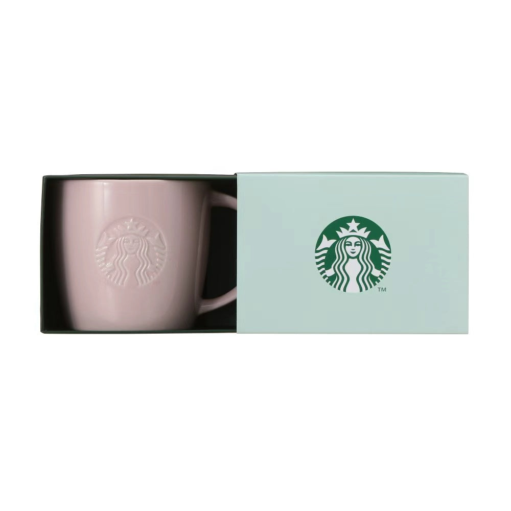 Starbucks Japan 2026 Valentine's Day Limited Edition Pink-Beige Mug (Gift Box Set, 355ml)