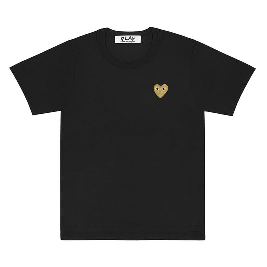 【PLAY Men】PLAY COMME des GARÇONS Gold Heart T-Shirt (Black)