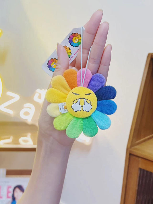 Takashi Murakami EMO Emoji Keychain Different Emoji on Both Sides