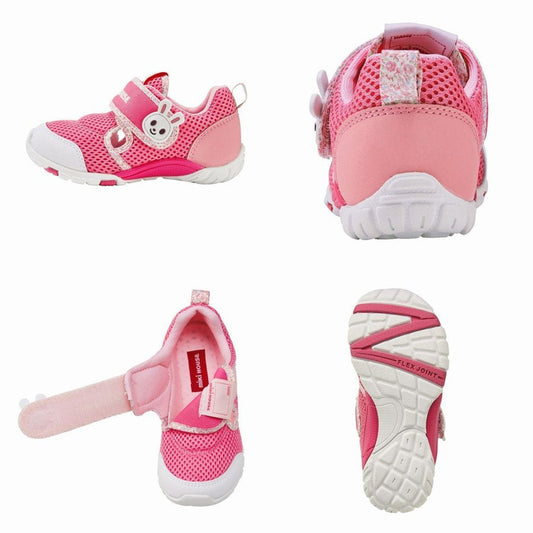 MIKIHOUSE  Big Kids,Pink Colorful Bunny,Breathable Mesh Sandals